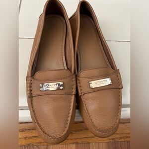 Coach Brown Leather Loafers for Women